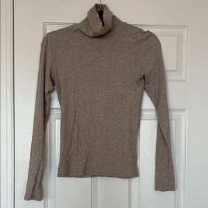 Everlane Ribbed Turtleneck - Oatmeal size M